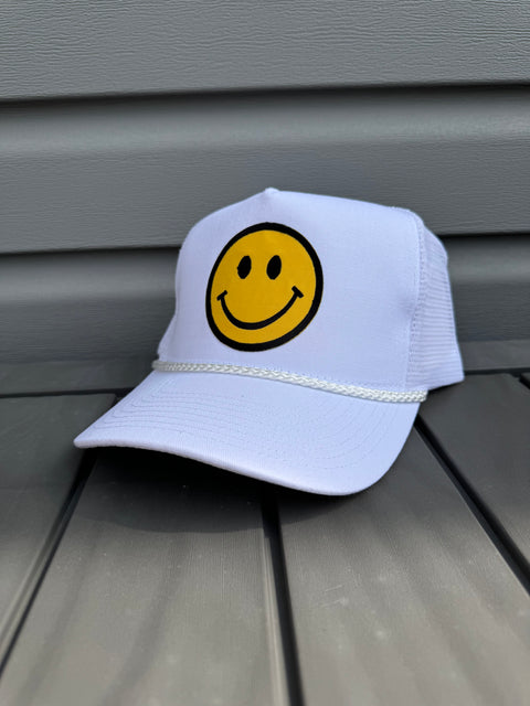 Smile White Trucker