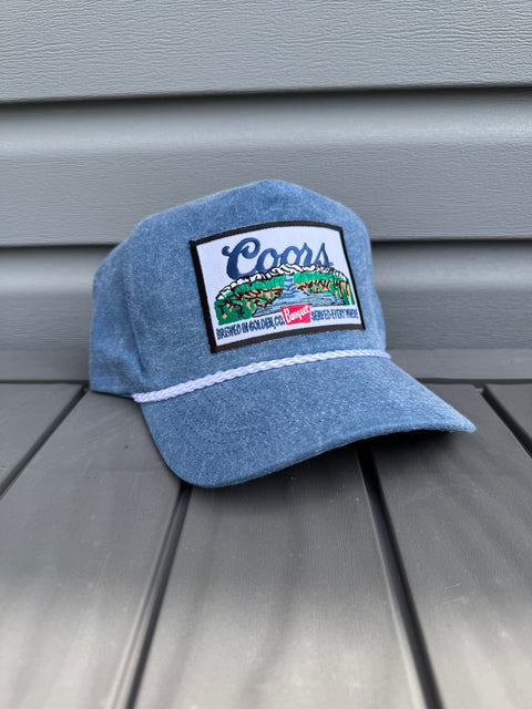 Vintage Coors Banquet Blue Trucker