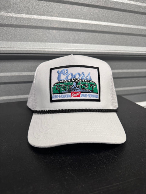 Coors Vintage White/Black Trucker