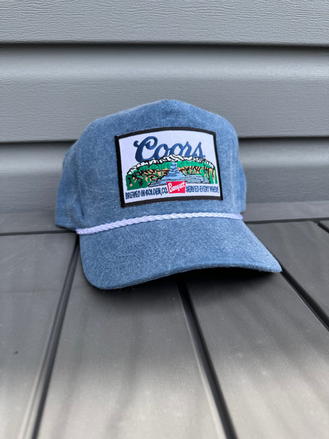 Vintage Coors Banquet Blue Trucker