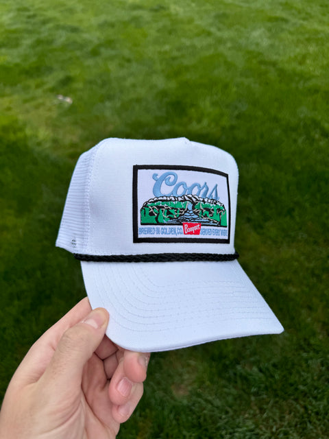 Coors Vintage White/Black Trucker