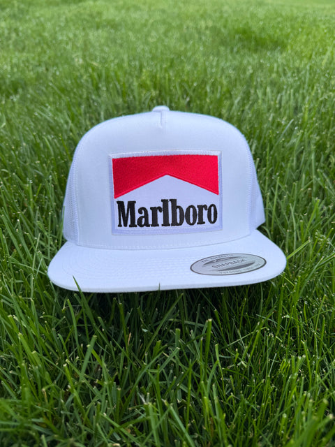 Marlboro White Snapback Hat