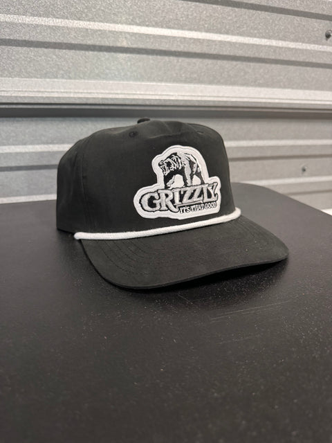 Grizzly Black Retro Cap