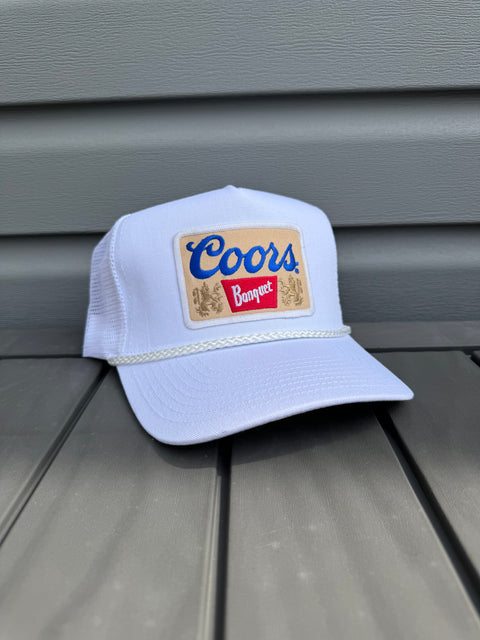 Cream Coors Banquet Trucker