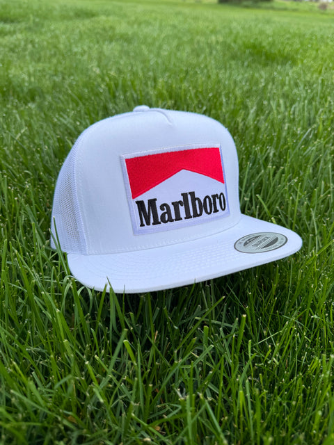 Marlboro White Snapback Hat