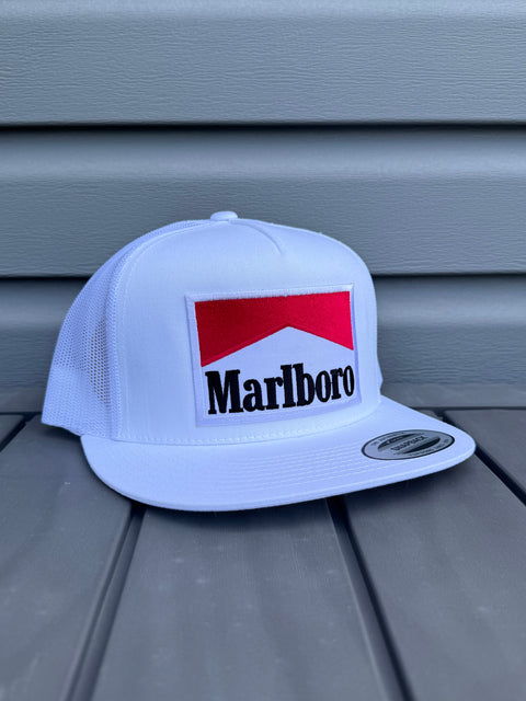 Marlboro White Snapback Hat