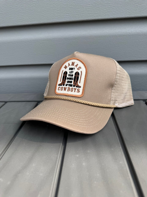 Mama's Don't Let Your Babies Khaki Trucker