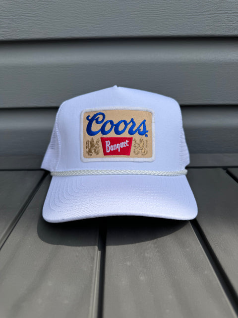 Cream Coors Banquet Trucker