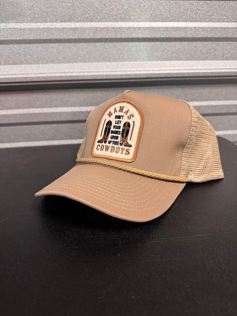 Mama's Don't Let Your Babies Khaki Trucker